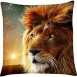 Polštář ANIMAL 43 - LEV Mybesthome 40x40 cm Varianta: Povlak na polštář s prošívanou výplní, 40x40 cm