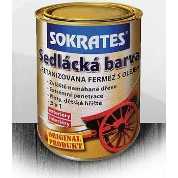 Lak na dřevo SOKRATES Sedlácká barva 0820 červená 0,7 kg