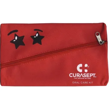 Curasept dětská cestovní taštička na zip červená