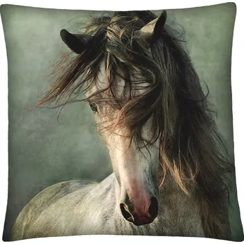 Polštář Polštář s motivem koně 16 Mybesthome 40x40 cm Varianta: Povlak na polštář s prošívanou výplní, 40x40 cm