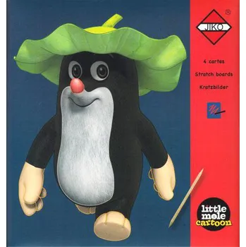 vyškrabávací obrázek Jiko Škrabací obrázky Krteček 4 ks