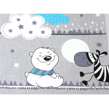 Mirtex Plátno DOMESTINO 120/22013-2 Zvířátka Šedo-modrá šíře 160cm Velkoobchod Ceník: VELKOOBCHOD: po celých rolích, bez odvíjení