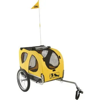 M Wave 640050 cyklovozík pro mazlíčky žlutý/černý