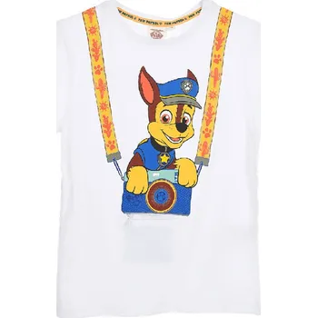 Chlapecké tričko SUN CITY Dětské tričko Paw Patrol – Chase (100% organická bavlna) Velikost: 116 (6 let)
