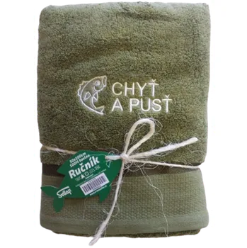 Sleep-well Osuška CHYŤ A PUSŤ pro rybáře z mikrobavlny Sleep-well ® - 70x140cm
