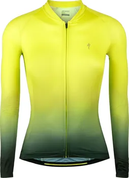 cyklistický dres Specialized 64920-010 s dlouhým rukávem žlutý/zelený XXL