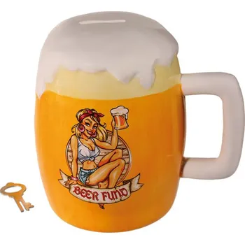 Pokladnička KupMa Keramická pokladnička se zámkem pro pivaře