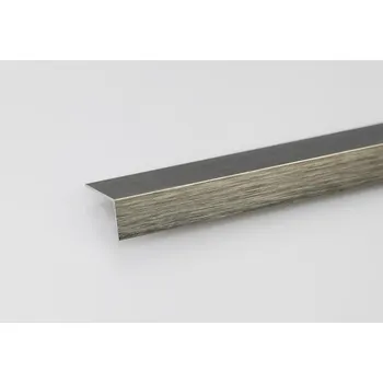 Stavební profil Rohový Profil ALU Kartáčovaný Titan 25x25x1000