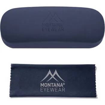 Montana pevné kovové pouzdro na brýle + mikroutěrka Modré Montana 97k-cube