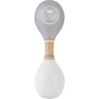 BamBam Chrastítko dřevěné Bam Bam Šedá