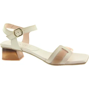 Dámské sandále HISPANITAS Dámské kožené bílé sandálky HV221948-PANNA-255 Velikost 40