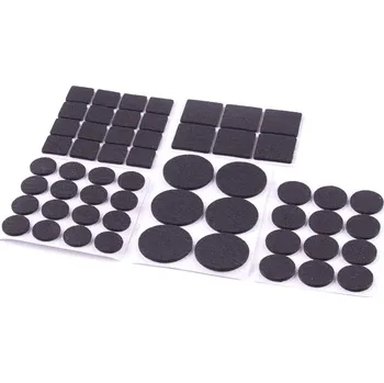 Podložka pod nábytek Podložka samolepící filcová černá, sada 56ks