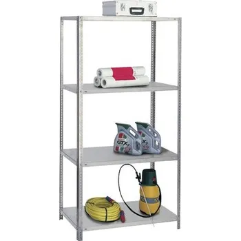 Dílenský regál Kovový regál Schulte R3058-04-02 2000x1000x500 mm, 4 police, nosnost 340 kg, pozinkovaný