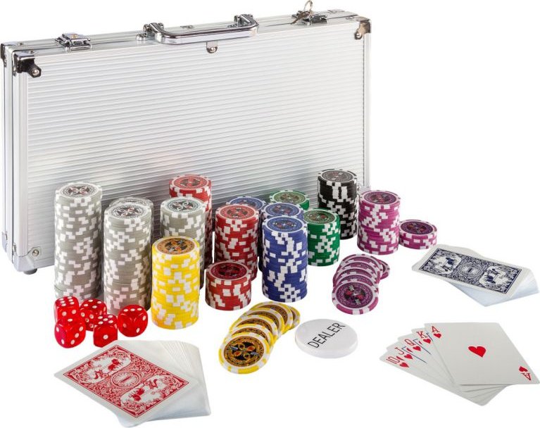 GamesPlanet Poker set, 300 laser. žetonů Ultimate
