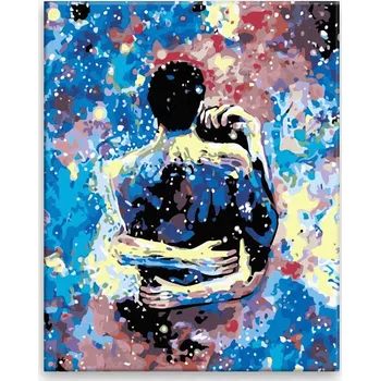 Dětské zboží Malování podle čísel - Nezkrotná láska - 40x50 cm, bez dřevěného rámu - CZ výroba