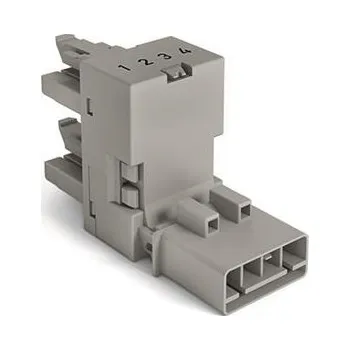 Rozvaděč h-rozdělovač 4pól. Kód. B šedá WAGO 890-1681