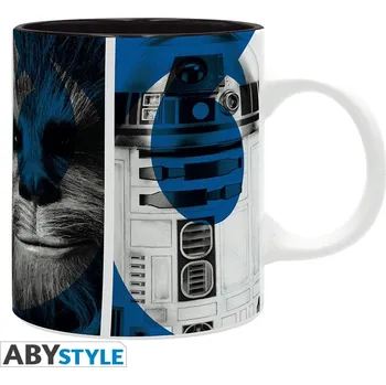 STAR WARS - R2-D2 & Rey, Keramický hrnek 320 ml