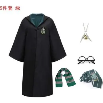 Karnevalový kostým Harry Potter Kostým pro dospělé - Plášť Harryho Pottera set 5 ks nebo 3 ks Druh: Zmijozel, Set: Set 5 ks, Velikost: XXL