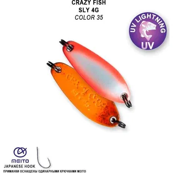 Umělá nástraha Plandavka Crazy Fish Sly 33mm 4g color 35