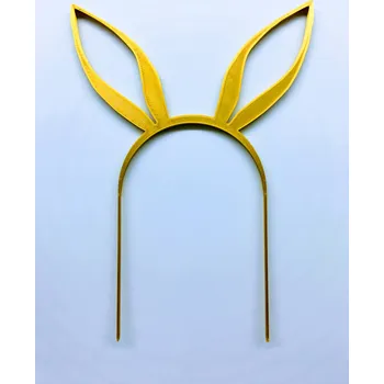 Dortová svíčka Velikonoční zápich #02 (bílá, černá, zlatá)