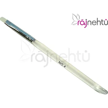 Kosmetický štětec Štětec na gel #4 - bílý,čirý