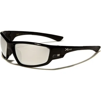 Sluneční brýle X-LOOP WRAP pánské zrcadlové sluneční brýle Matné stříbrné Olympic eyewear 97k-cube
