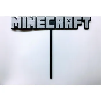 Dortová svíčka Zápich na téma Minecraft #3