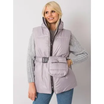 Dámská vesta Dámská vesta péřová EFFIE světle šedá