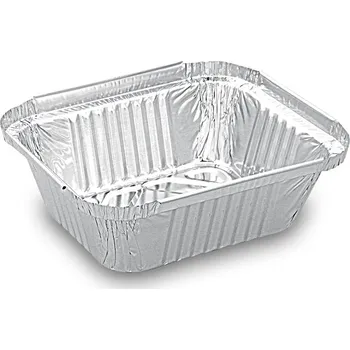 Jednorázové nádobí Miska hranatá ALU 470ml 100ks