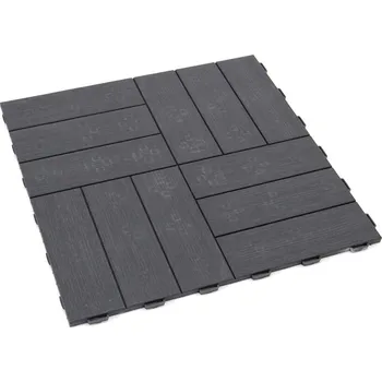 Venkovní dlažba ArtPlast Linea Marte 56,3 x 56,3 x 1,3 cm 1 ks antracit