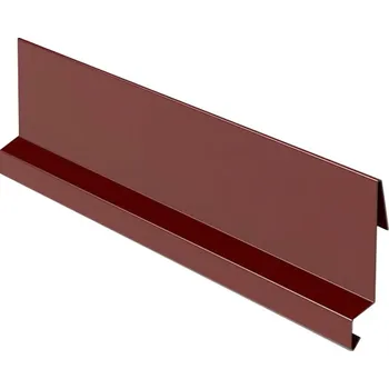 Plech Závětrná lišta zahakovací RŠ 215, 2 bm, Prefalz stucco, Tmavě červená P.10