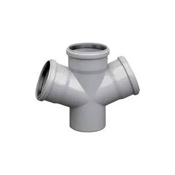 Kanalizační potrubí Odbočka dvojitá 45° HTDA 110/110/110 mm, PP, vnitřní kanalizace