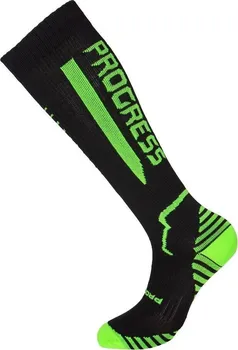 Pánské ponožky Progress Compress Sox 8UU černé/neonově zelené