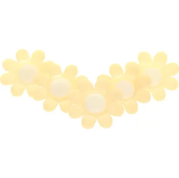 Knoflík plastový knoflík kytička béžová