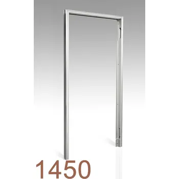 Zárubeň 1450 mm - Skrytá zárubeň AKTIVE 25/15 Průchozí výška: 2 100 mm, Povrch: Hliník - ELOX, Orientace otevírání: Levá, Typ příčky: SDK