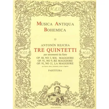Tre quintetti per stromenti da fiato (op. 88, č. 3, op. 91, č. 9