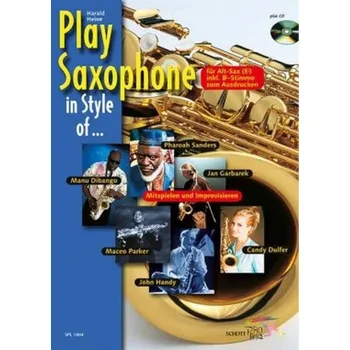 Play Saxophone in Style of ... + CD