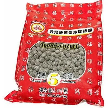 Wu Fu Yuan Tapiokové perly z hnědého cukru černé, 1 kg