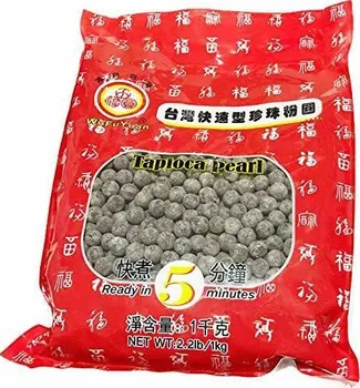 Superpotravina Wu Fu Yuan Tapiokové perly z hnědého cukru černé 1 kg