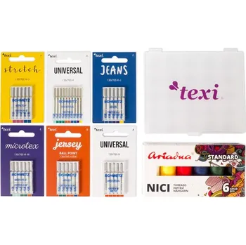 Texi Sada pro šití jehely, nitě a box na cívky