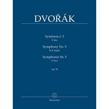 Hudebniny Symfonie č. 5 F dur op. 76