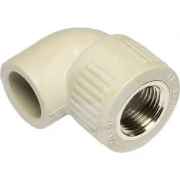 Vodovodní potrubí PPR Koleno 90° s kovovým závitem vnitřním 25 x 1/2"