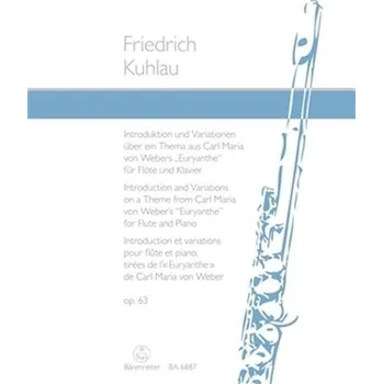 Hudebniny Úvod a Variace na téma C. M. v. Webra 'Euryanthe' op. 63