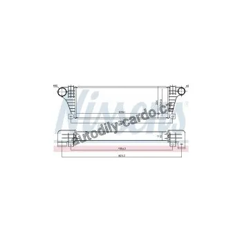 Chladič motoru Chladič turba NISSENS 96857