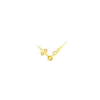 Hodiny Malé zlaté hliníkové ručičky na hodiny Antik 30 mm | 24 mm