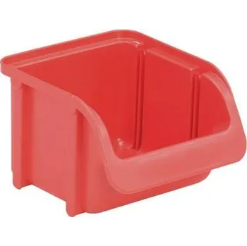 Úložný box Hünersdorff 671100 skladový box , (š x v x h) 102 x 74 x 115 mm, červená, 1 ks