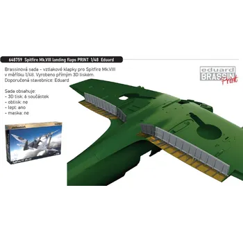 Plastikový model Eduard 1/48 Spitfire Mk.VIII landing flaps PRINT (EDUARD)