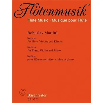 Hudebniny Sonáta pro flétnu, housle a klavír