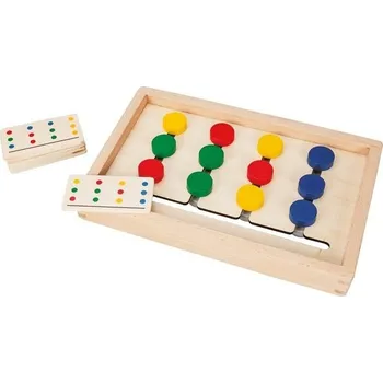 Dřevěná hračka Dětský dřevěný hlavolam na třídění barev