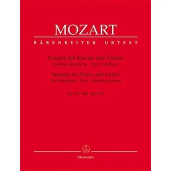 Hudebniny Sonáty pro klavír a housle KV 301-306, 296, 378 (Mannheim, Paříž